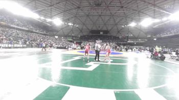 Girls 1B/2B/1A 130 Quarterfinal - Lahalee Michel, Omak (Girls) vs Audrie Longwell, Castle Rock (Girls)