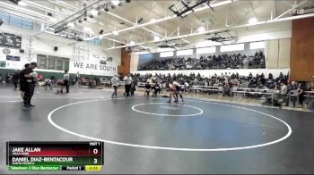 132 lbs Cons. Round 1 - Jake Allan, Villa Park vs Daniel Diaz-Bentacour, Santa Monica