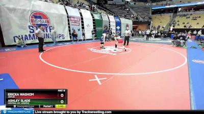 135 Class 2 lbs Cons. Round 1 - Ericka Washom, Joplin vs Ashley Slade, Central (St. Joseph)