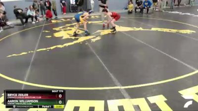 120 lbs Round 3 - Aaron Williamson, Kodiak Wrestling Club vs Bryce Zeiler, Chugach Eagles Wrestling Club