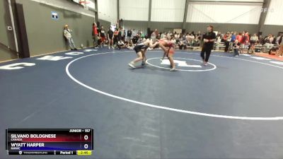 157 lbs Cons. Round 2 - Wyatt Harper, NWWC vs Silvano Bolognese, Canada