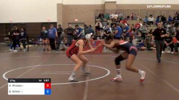 57 kg Consi Of 32 #2 - Abby Rhodes, Team Illinois vs Bryce White, Team Tennessee