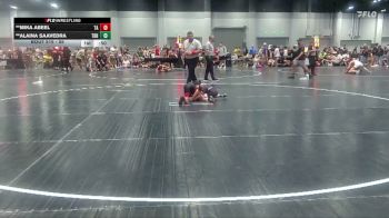 55 lbs Round 1 - **Alaina Saavedra, Top Rank Hammers vs **Mika Abeel, Team Aggression