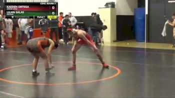 120 lbs Cons. Round 3 - Kaeden Ortega, Arbor View vs Lilian Salas, Mojave