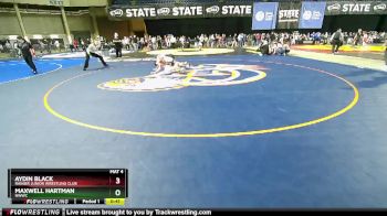 155 lbs Cons. Round 3 - Aydin Black, Rainier Junior Wrestling Club vs Maxwell Hartman, NWWC