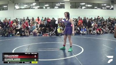 130 lbs Champ. Round 2 - Stella Eachen, Three Rivers Wildcats vs McKenzie Harris, Dream Team Performance