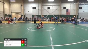 55 lbs Semifinal - Jackson Dudley, Chaparral Wrestling Club vs Andrew Goodell, Little Hammers