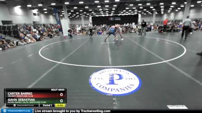 155 lbs Semifinal - Gavin Sebastian, Eaton Rapids Youth Wrestling Club vs Carter Barrio, Valiant Wrestling Club