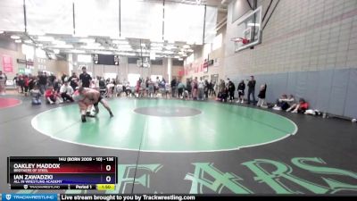 136 lbs Round 5 - Oakley Maddox, Brothers Of Steel vs Ian Zawadzki, All In Wrestling Academy