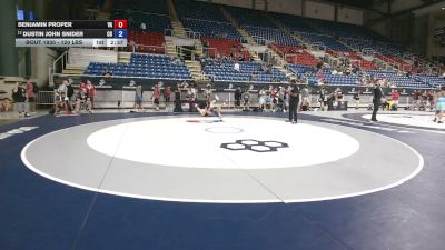 120 lbs Champ. Rd Of 16 - Benjamin Proper, Virginia vs Dustin John Snider, Colorado