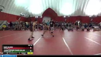 120 lbs Round 2 (4 Team) - Christopher (Sam) Galang, Wausau West vs Sam Olson, WCAABE