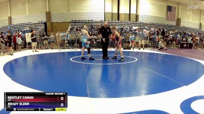 92 lbs Champ. Round 1 - Bentley Canan, OH vs Brady Elder, KY