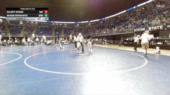 45 lbs Consy 6 - Elliott Rager, Mifflin County vs Maisie Morgante, Norwin
