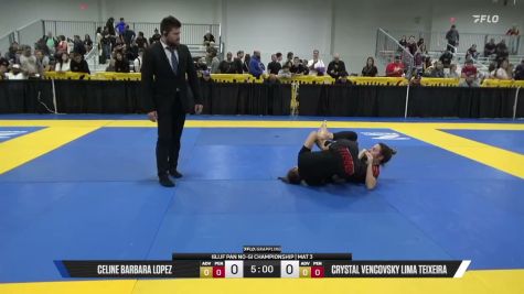 Crystal Vencovsky Lima Teixeira vs Celine Barbara Lopez 2026 Pan IBJJF Jiu-Jitsu No-Gi Championship