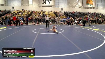 44 lbs 1st Place Match - Russell White, Pal-Mac Wrestling Club vs Maximus Sylstra, Club Not Listed