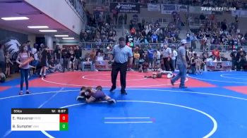 55 lbs Consolation - Elijah Heavener, Poteau Youth Wrestling vs Bronc Sumpter, Vian Wrestling Club