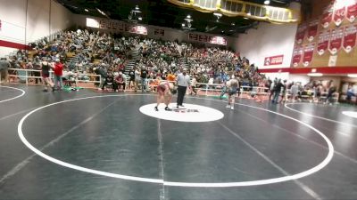 138B Quarterfinal - Lebrone Brown, Fort Washakie Middle School vs Isaac Kosmann, Cody Middle School