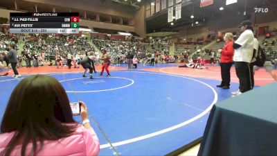 250 lbs Quarterfinal - Avi Pettit, Bauxite Mini Miners Wrestling vs J.j. Paz-Tillis, Cyclone Youth Wrestling