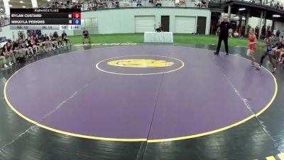 120 lbs Rylan Custard, Nebraska vs Mikayla Perkins, Indiana