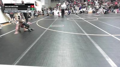 46 lbs Consi Of 8 #2 - Dallas McClain, Berryhill Wrestling Club vs Huxson Schell, Keystone Kids Wrestling Club