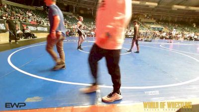 130 lbs Quarterfinal - Alex Leon, Cory Clark Wrestling vs Luca Giacobbi, Young Guns