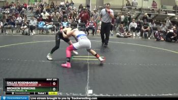 90 lbs Quarterfinal - Bronson Shinkonis, Michigan Matcats vs Dallas Rosenbarger, Contenders Wrestling Academy