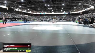 138 lbs Champ. Round 2 - Jayden Dodge, Nampa vs Colm Mclaimtaig, Priest River