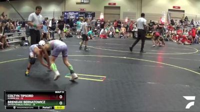 75 lbs Round 3 (6 Team) - Brendan Bernatowicz, Untouchables Purple vs Coltyn Tipsord, Illinois KIA