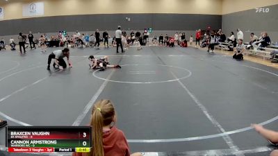 40 lbs Round 3 (10 Team) - Cannon Armstrong, Warriors WC vs Braxcen Vaughn, 84 Athletes