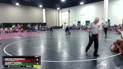 190 lbs Round 5 (6 Team) - Garrett Hansen, Nebraska Smash (Dev A) vs Ashton Springfield, Florida Pitbulls