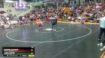 175 lbs Semis & 3rd Wb (16 Team) - Hayden Gammon, Central (Carroll) vs Chris Mance, Lovett School