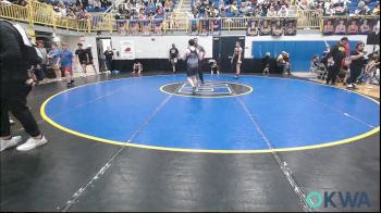 140 lbs Semifinal - Jaxon Rickers, Woodward Youth Wrestling vs Mason Bowerman, Madill Takedown