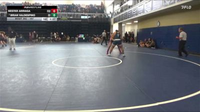 197 lbs Cons. Round 2 - Brian Valdespino, Cerritos College vs Nester Arriaga, Fresno City College