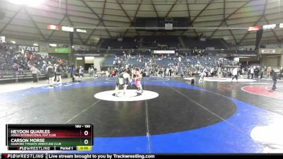 150 lbs Cons. Round 3 - Carson Morse, Hanford Tyrants Wrestling Club vs Heydon Quarles, Askeo International Mat Club