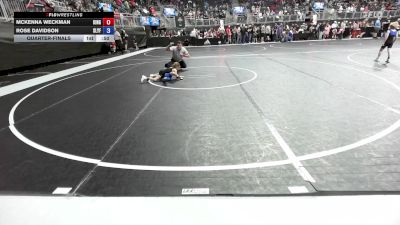 37.4-40.4 lbs Quarterfinal - McKenna Weckman, King Select vs Rose Davidson, Slyfox Wrestling Academy