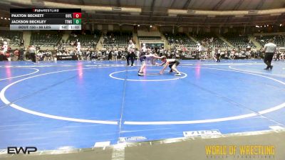 96 lbs Quarterfinal - Paxton Beckett, Outlaw Wrestling Club vs Jackson Beckley, Team Tulsa Wrestling Club