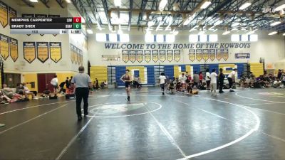 113 lbs Round 5 (8 Team) - Memphis Carpenter, Lemon Bay WC vs Brady Sher, Braves WC