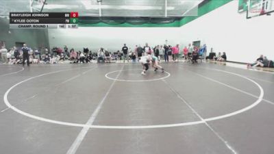 105 lbs Champ. Round 1 - Kylee Ooton, Prodigy Wrestling vs Brayleigh Johnson, Maize Wrestling