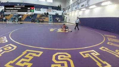125-130 lbs Round 2 - Vada Schmidt, Lovell vs Kayleigh Tillman, Riverton