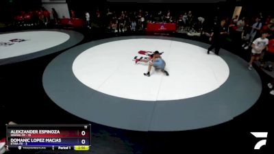 102 lbs Round 2 (10 Team) - Alekzander Espinoza, SDIKWA-FR vs Domanic Lopez Macias, KTWA-FR