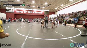 67 lbs Consi Of 4 - Colton Dye, Pawnee Wrestling Club vs Abel Sanchez, OKC Saints Wrestling