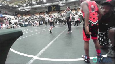 55-58 lbs 3rd Place - Kaiden McLaughlin, Del City Little League Wrestling vs Maxen LaFever, Newcastle Youth Wrestling