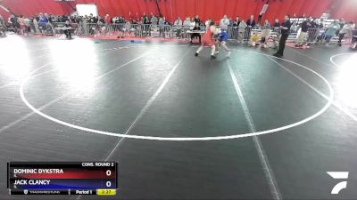 220 lbs Cons. Round 2 - Dominic Dykstra, IL vs Jack Clancy, IL