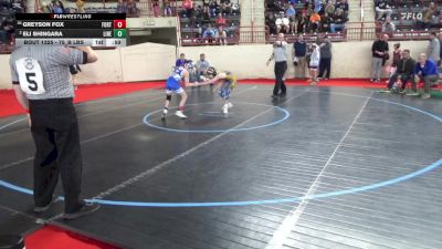 75_B lbs Consi Rd 1 32 #2 - Greyson Fox, Fort Lebeouf vs Eli Shingara, Line Mountain
