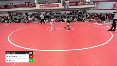 126 lbs Semifinal - Cameron Birnbaum, Sharon vs Kai Ly, Minnechaug