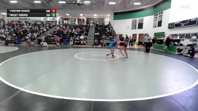 105-110 lbs Round 5 - Farynn Rhees, Greater Heights Wrestling vs Miley Oberg, Open Mats