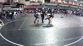 140 lbs Cons. Round 3 - Hudson Obermiller, ALC Rebels vs Jace Jensen, Alliance Wrestling Club