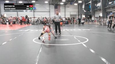 76 lbs Round 1 - 9:00am Friday - Hunter Marx, Untouchables vs Matthew Oh, Maryland GOLD