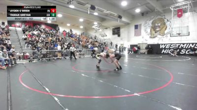 157 lbs Semifinal - Tigran Greyan, St. John Bosco vs Ayden O`Brien, Palm Desert