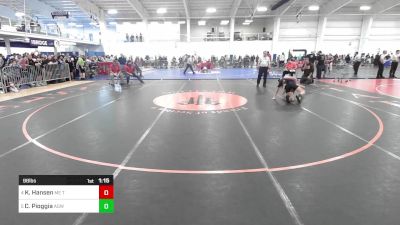 98 lbs Quarterfinal - Kaydn Hansen, ME Trappers WC vs Cecilia Pioggia, Agawam